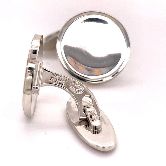Georg Jensen Estate Sterling Silver Cufflinks 16.84 Grams GJ6 - Picture 11 of 12